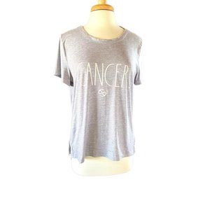 Womens Rae Dunn Cancer Astrology Tee Shirt Top